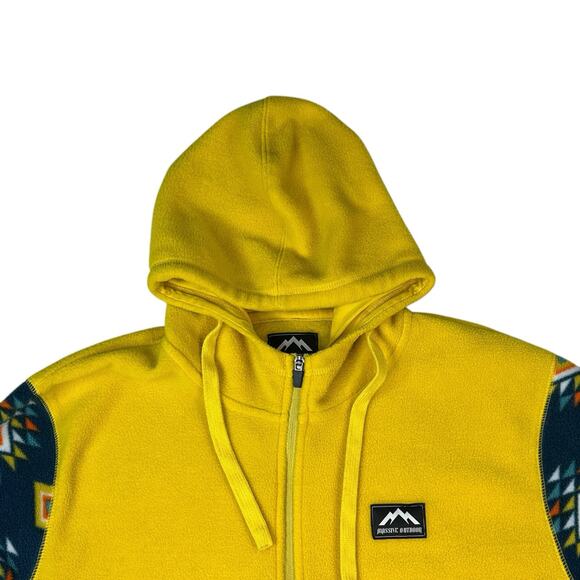 Massive Outdoor Fleece Hoodie Pullover Mens Size XL Aztec Southwestern Gorpcore - Picture 5 of 10